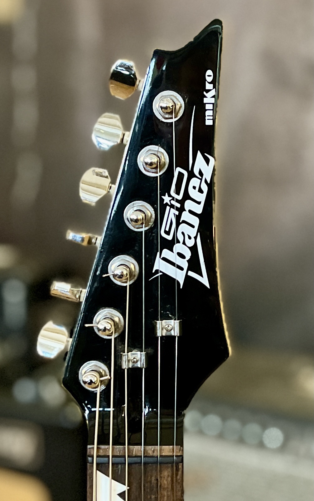Ibanez Mikro GRGM21-BKN -sähkökitara, Black Night (käytetty-mint) - Image 4